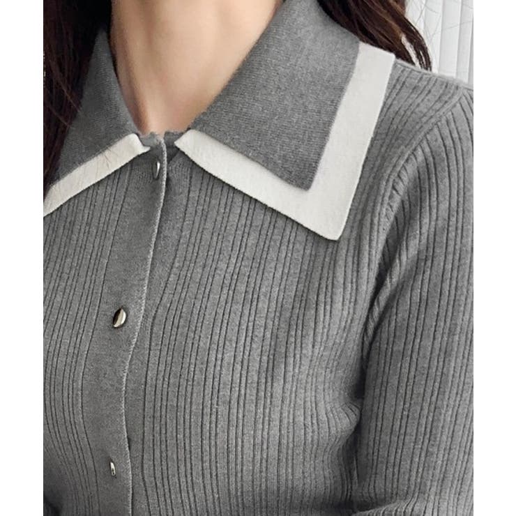 【mily bilet】ダブル襟ニットプルオーバー | Classical Elf  | 詳細画像24 