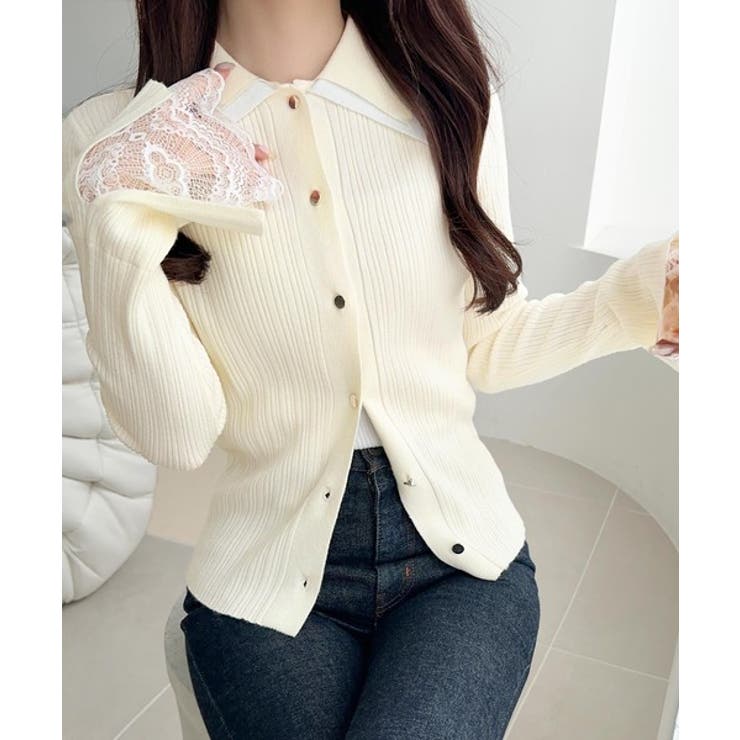 【mily bilet】ダブル襟ニットプルオーバー | Classical Elf  | 詳細画像1 