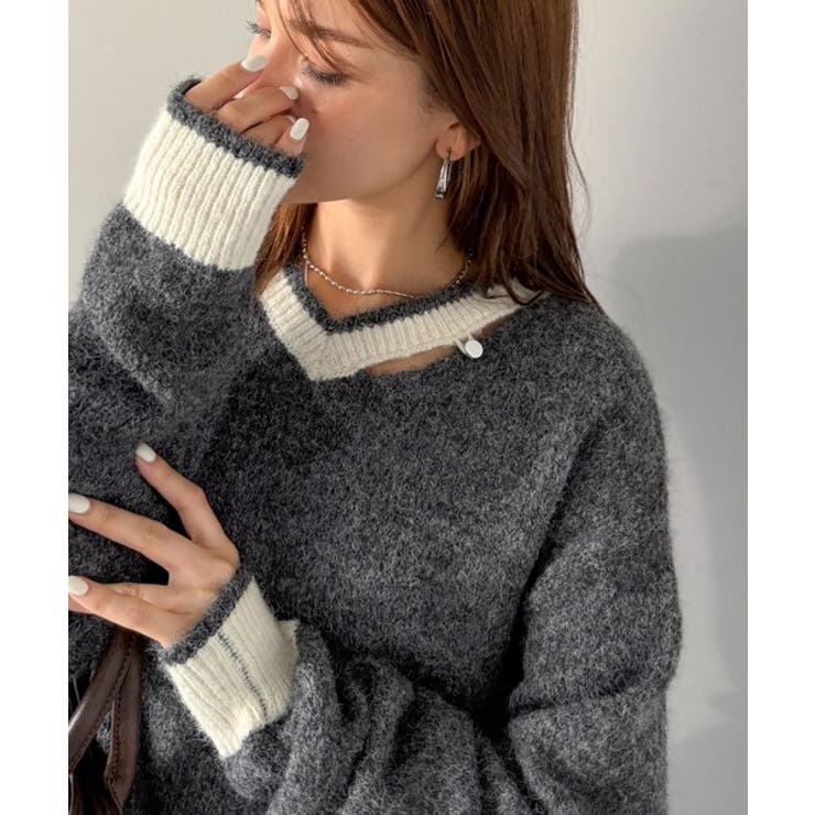 チャコールグレー | 【mily bilet】上品に、可愛く。大人の抜け感を演出する。スリット見せロゴ… | Classical Elf 