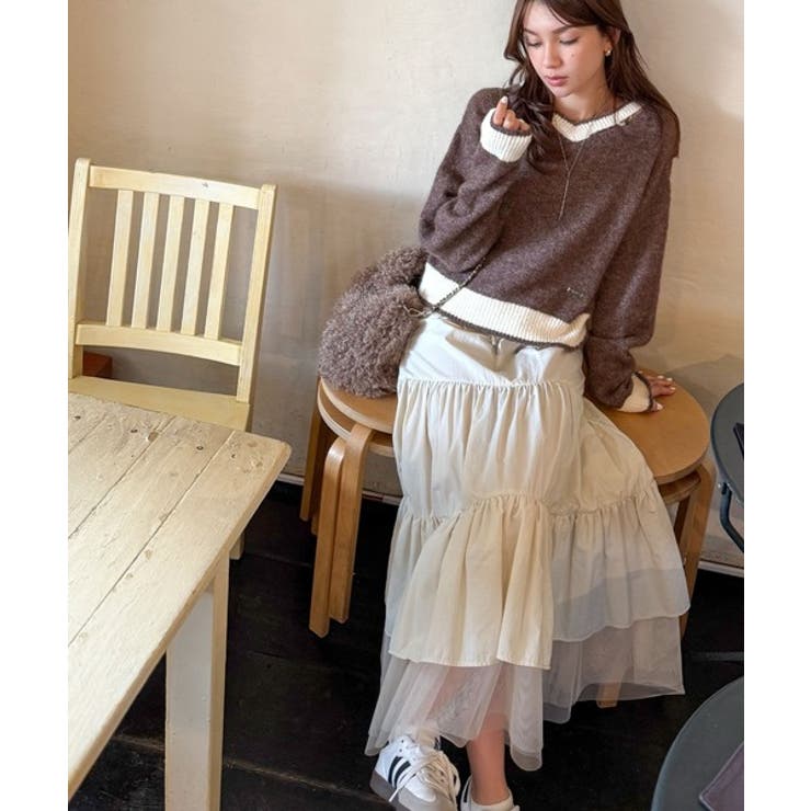 【mily bilet】上品に、可愛く。大人の抜け感を演出する。スリット見せロゴ… | Classical Elf  | 詳細画像19 