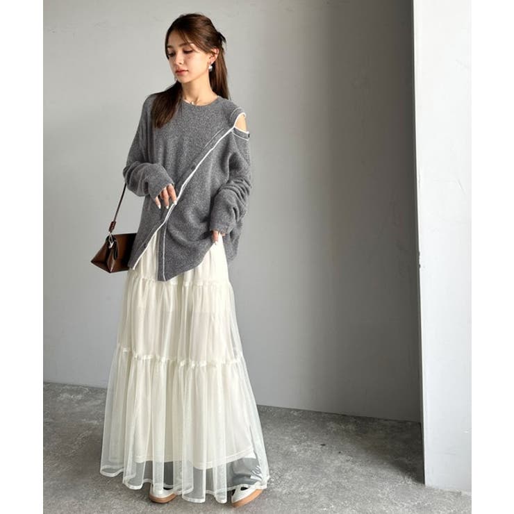 【mily bilet】秋冬もヘルシーに肌見せ！ふわもち肩見せ斜め切り替え２WA… | Classical Elf  | 詳細画像18 