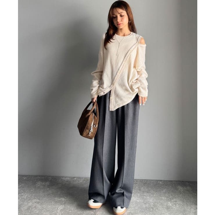 【mily bilet】秋冬もヘルシーに肌見せ！ふわもち肩見せ斜め切り替え２WA… | Classical Elf  | 詳細画像5 