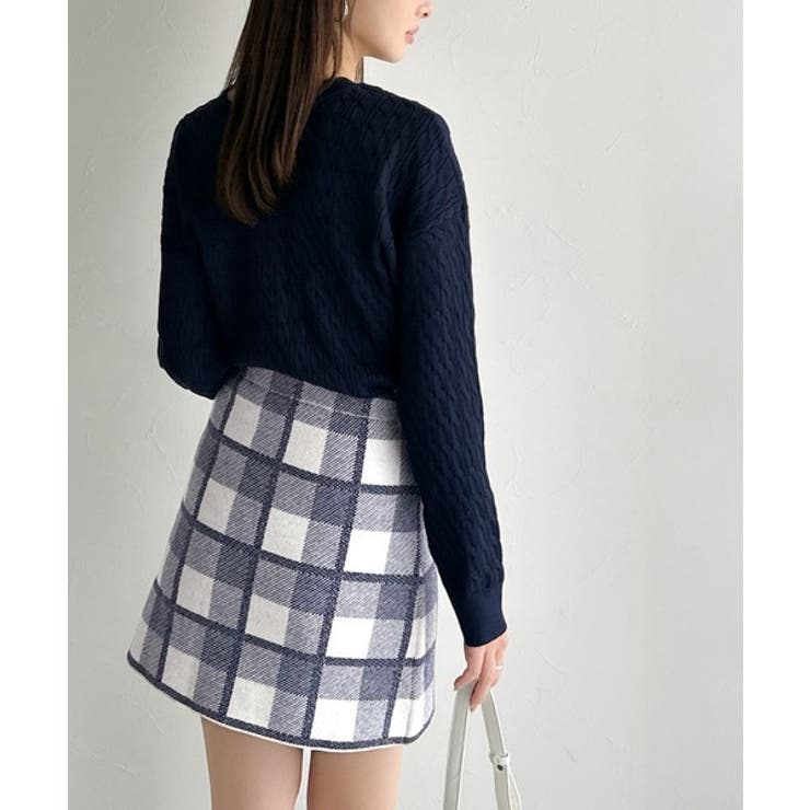 【mily bilet】旬なクラシカルムード◎巻きスカート風リボン使いチェックニ… | Classical Elf  | 詳細画像10 