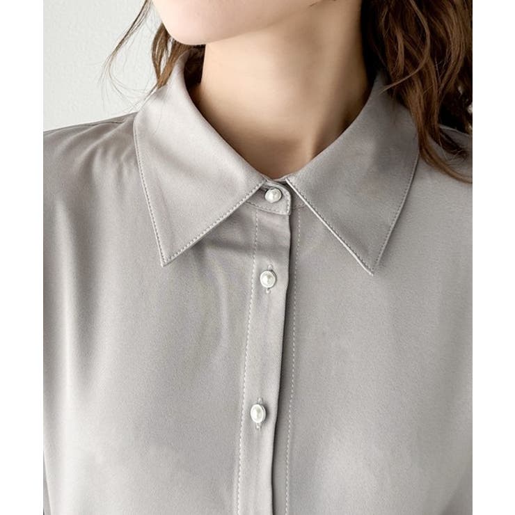 ヘルシーな肌見せが旬。肩空きリボン使いステッチ配色ワンピース | Classical Elf  | 詳細画像13 