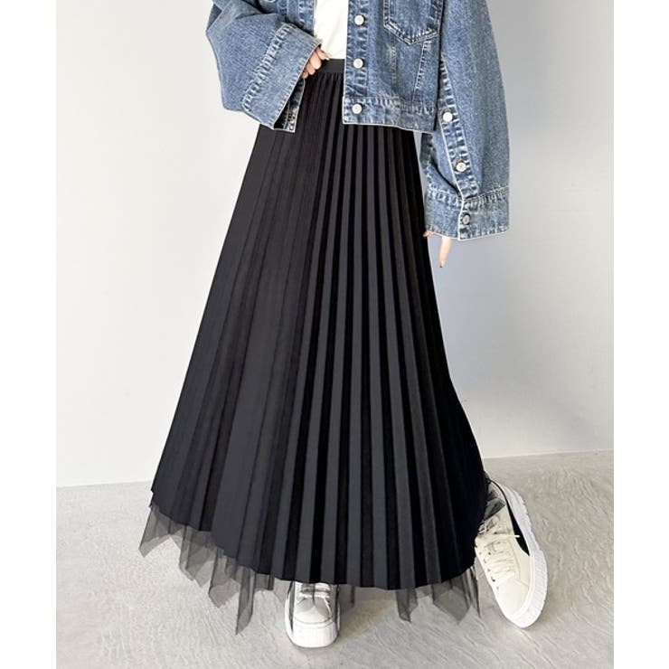 ふんわり大人フェミニン。パール使いリバーシブル２wayチュールスカート | Classical Elf  | 詳細画像15 