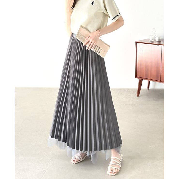 ふんわり大人フェミニン。パール使いリバーシブル２wayチュールスカート | Classical Elf  | 詳細画像19 