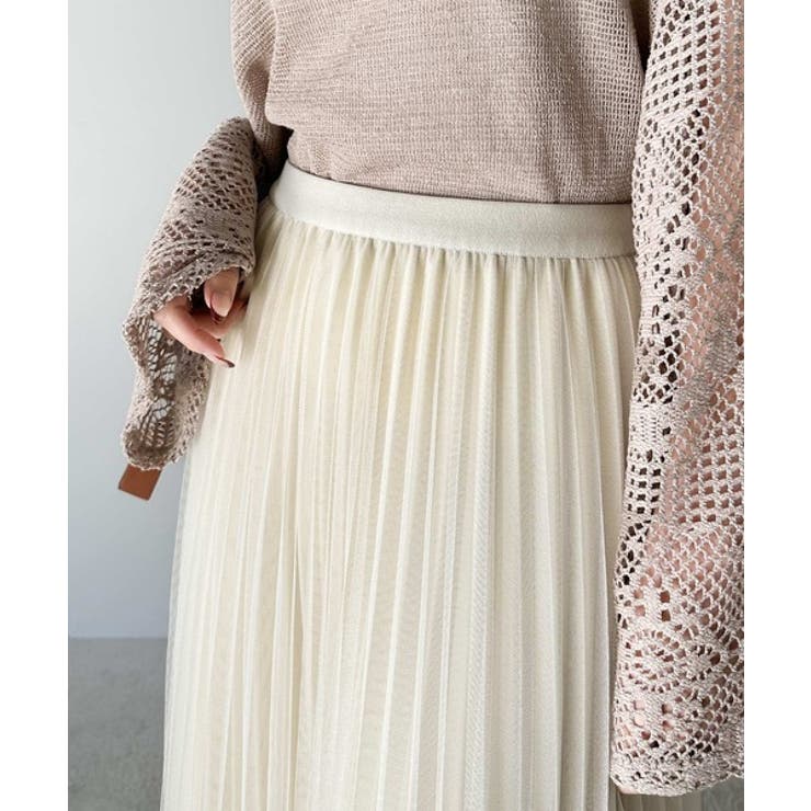 ふんわり大人フェミニン。パール使いリバーシブル２wayチュールスカート | Classical Elf  | 詳細画像20 