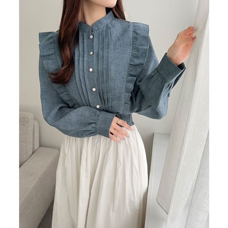 【mily bilet】女性らしさ際立つエレガントスタイル。ピンタックフリルブラ… | Classical Elf  | 詳細画像10 