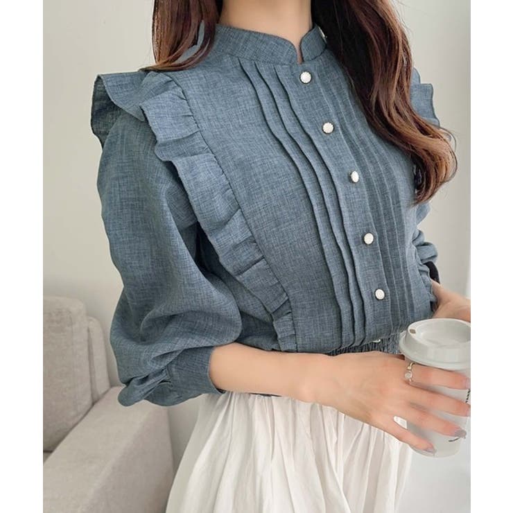 【mily bilet】女性らしさ際立つエレガントスタイル。ピンタックフリルブラ… | Classical Elf  | 詳細画像11 