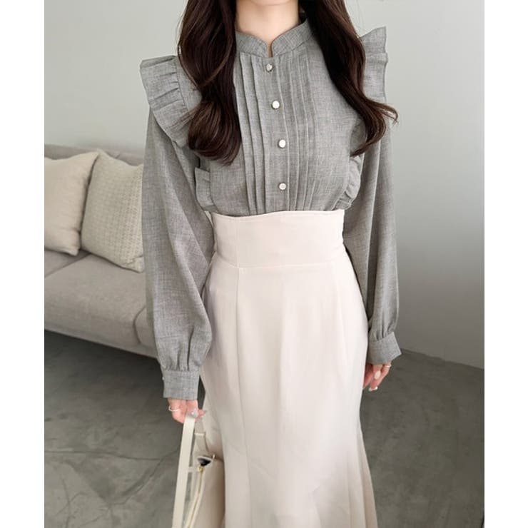 【mily bilet】女性らしさ際立つエレガントスタイル。ピンタックフリルブラ… | Classical Elf  | 詳細画像1 