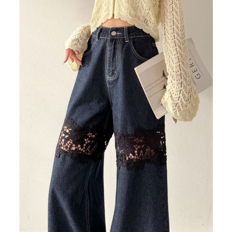 インディゴ | 【mily bilet】特別な個性を持つオンリーワンの仕上がり！花柄レースワイド… | Classical Elf 