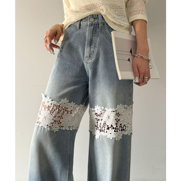 ブルー | 【mily bilet】特別な個性を持つオンリーワンの仕上がり！花柄レースワイド… | Classical Elf 