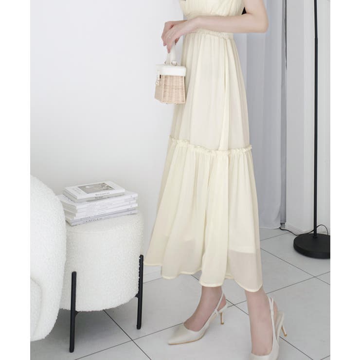 【mily bilet】今季上品に大活躍♪クロスデザイン楊柳使いフリル襟ワンピー… | Classical Elf  | 詳細画像10 