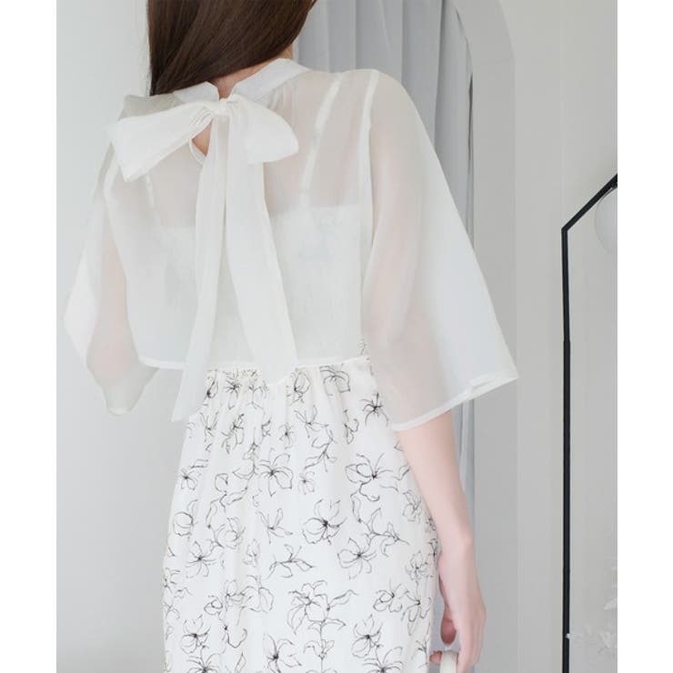 【mily bilet】透け感コーデ でつくる、映えガーリー。前後2WAY花柄シ… | Classical Elf  | 詳細画像8 