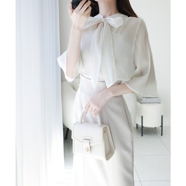 【mily bilet】透け感コーデ でつくる、映えガーリー。前後2WAY花柄シ… | Classical Elf  | 詳細画像11 