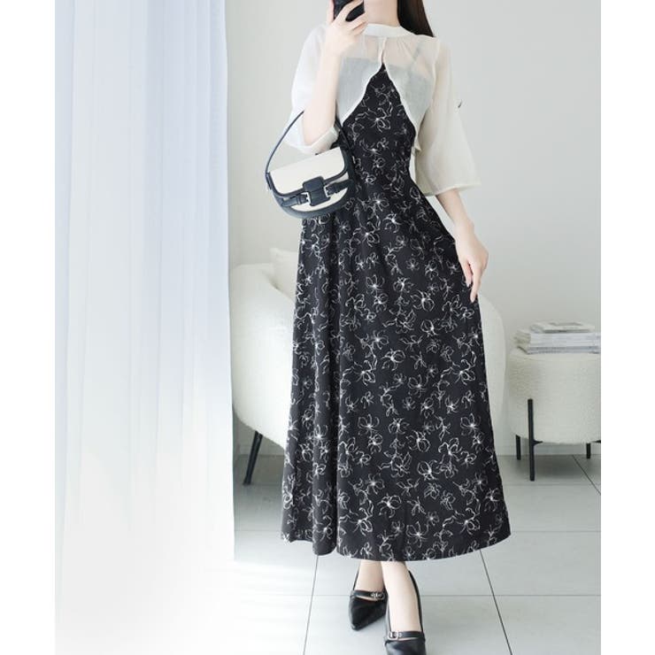 【mily bilet】透け感コーデ でつくる、映えガーリー。前後2WAY花柄シ… | Classical Elf  | 詳細画像16 