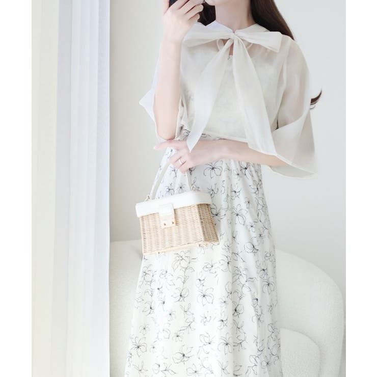 【mily bilet】透け感コーデ でつくる、映えガーリー。前後2WAY花柄シ… | Classical Elf  | 詳細画像2 