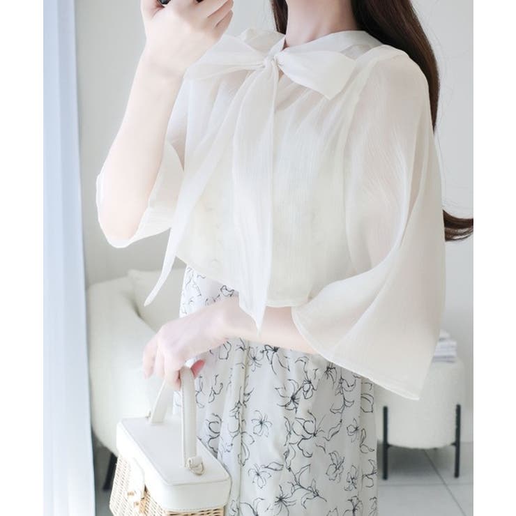 【mily bilet】透け感コーデ でつくる、映えガーリー。前後2WAY花柄シ… | Classical Elf  | 詳細画像3 