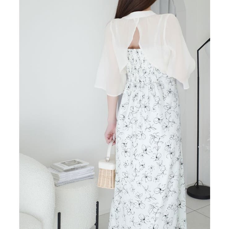 【mily bilet】透け感コーデ でつくる、映えガーリー。前後2WAY花柄シ… | Classical Elf  | 詳細画像7 