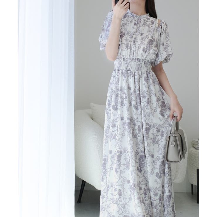 【mily bilet】爽やかで優雅な大人フェミニン。肩開きリボン２WAY花柄バ… | Classical Elf  | 詳細画像13 