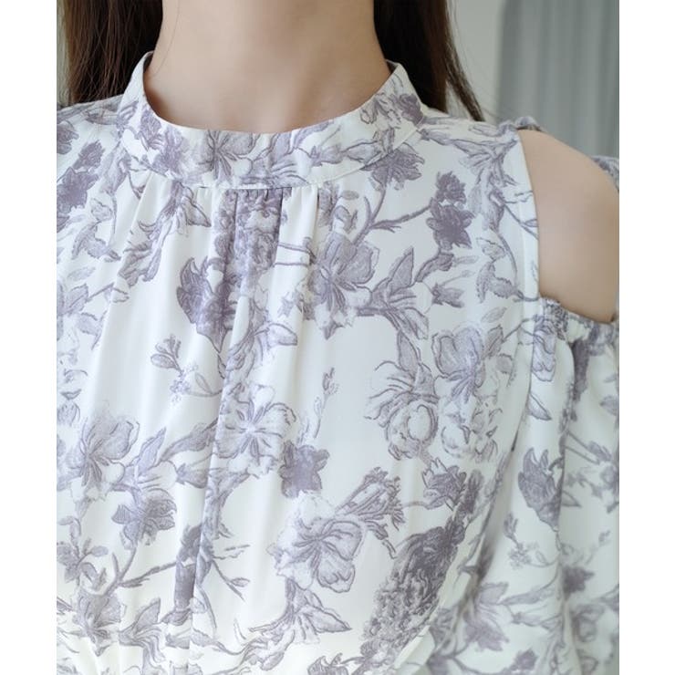 【mily bilet】爽やかで優雅な大人フェミニン。肩開きリボン２WAY花柄バ… | Classical Elf  | 詳細画像21 