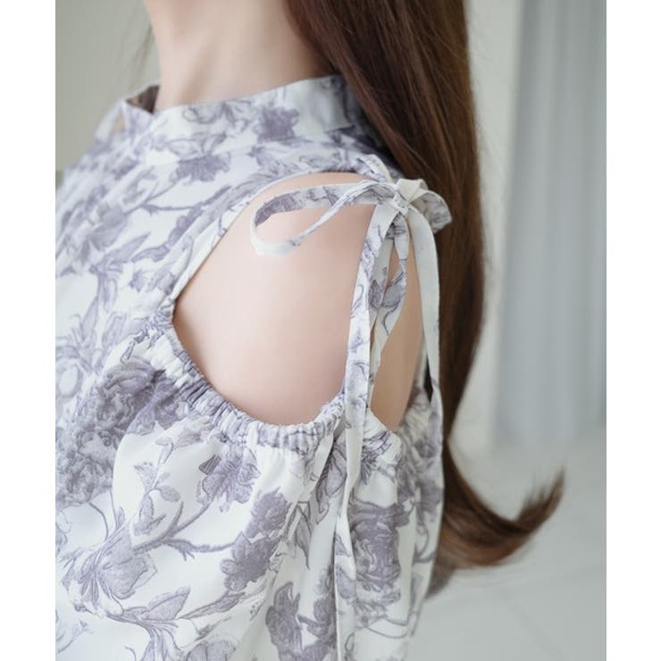 【mily bilet】爽やかで優雅な大人フェミニン。肩開きリボン２WAY花柄バ… | Classical Elf  | 詳細画像22 