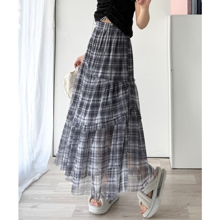 【mily bilet】大人可愛いエアリーな存在感。アシンメトリーフリルチェック… | Classical Elf  | 詳細画像11 