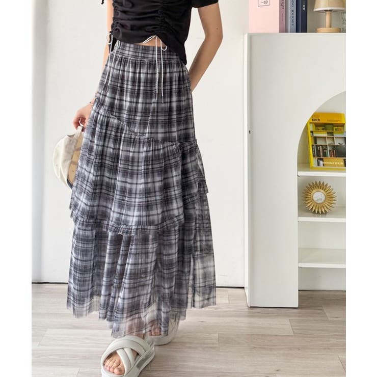 【mily bilet】大人可愛いエアリーな存在感。アシンメトリーフリルチェック… | Classical Elf  | 詳細画像13 