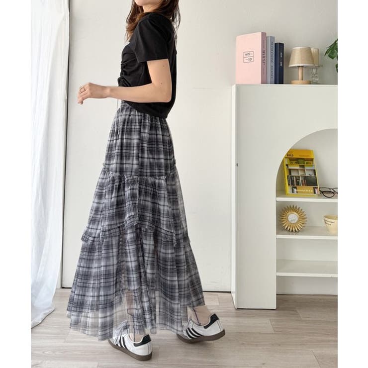 【mily bilet】大人可愛いエアリーな存在感。アシンメトリーフリルチェック… | Classical Elf  | 詳細画像14 