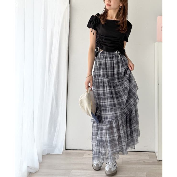 【mily bilet】大人可愛いエアリーな存在感。アシンメトリーフリルチェック… | Classical Elf  | 詳細画像16 