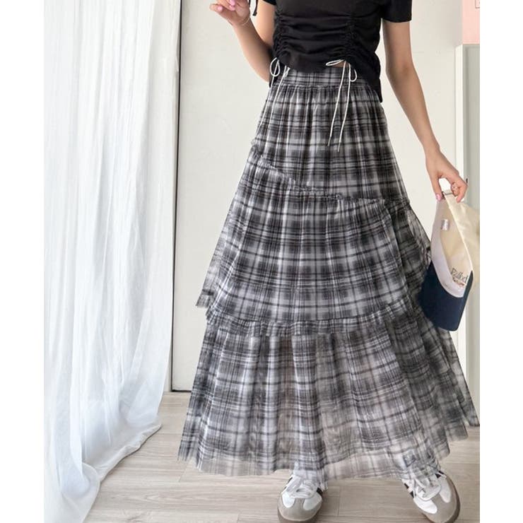 【mily bilet】大人可愛いエアリーな存在感。アシンメトリーフリルチェック… | Classical Elf  | 詳細画像17 