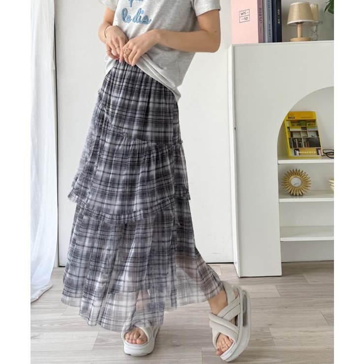 【mily bilet】大人可愛いエアリーな存在感。アシンメトリーフリルチェック… | Classical Elf  | 詳細画像23 