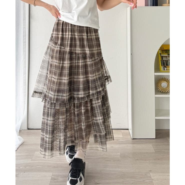 【mily bilet】大人可愛いエアリーな存在感。アシンメトリーフリルチェック… | Classical Elf  | 詳細画像24 