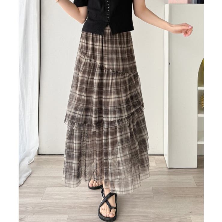 【mily bilet】大人可愛いエアリーな存在感。アシンメトリーフリルチェック… | Classical Elf  | 詳細画像30 