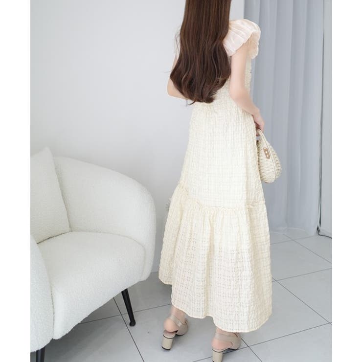 【mily bilet】甘さと気品を一枚に。ビッグオーガンジーケープ付きオフショ… | Classical Elf  | 詳細画像8 