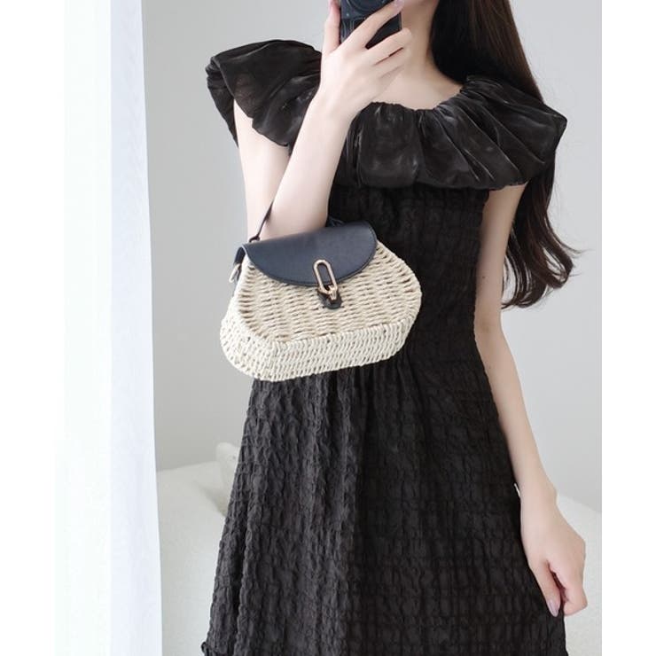 【mily bilet】甘さと気品を一枚に。ビッグオーガンジーケープ付きオフショ… | Classical Elf  | 詳細画像9 