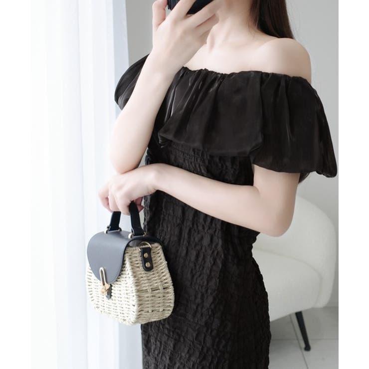 【mily bilet】甘さと気品を一枚に。ビッグオーガンジーケープ付きオフショ… | Classical Elf  | 詳細画像11 