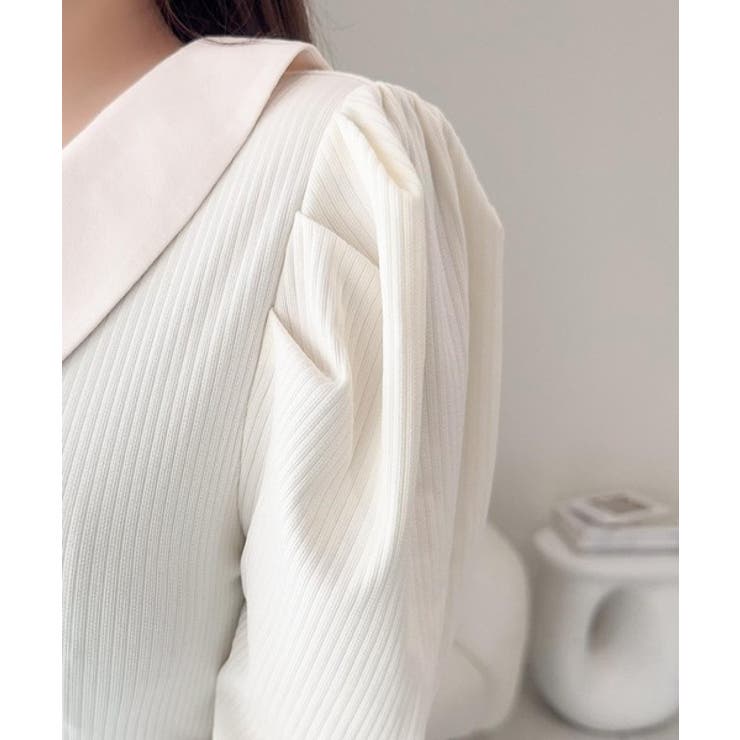 愛され要素がぎゅっと盛り♪シャツ襟チェックアシメフリルドッキングロングワンピース… | Classical Elf  | 詳細画像25 