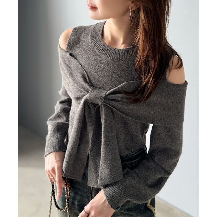 グレー | 【mily bilet】カジュアルにもエレガントにも着こなせる万能アイテム。リボ… | Classical Elf 