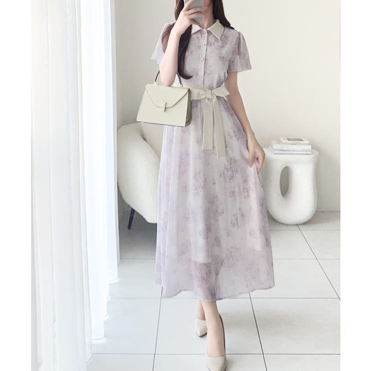 【mily bilet】夏を涼む相棒ワンピ♪水彩フラワーが上品。シアーフローラル… | Classical Elf  | 詳細画像8 