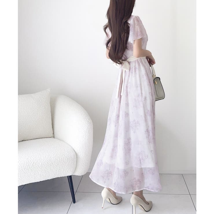 【mily bilet】夏を涼む相棒ワンピ♪水彩フラワーが上品。シアーフローラル… | Classical Elf  | 詳細画像9 