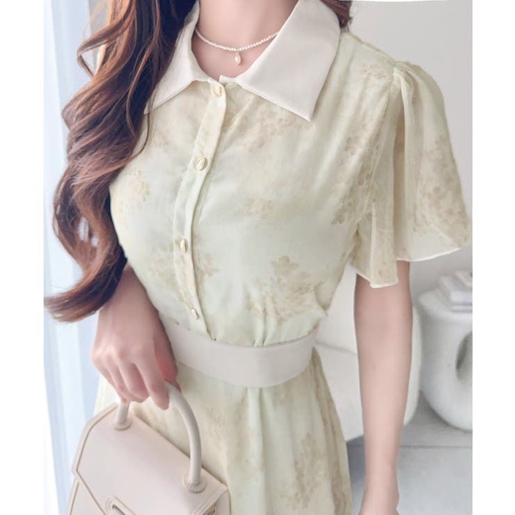 【mily bilet】夏を涼む相棒ワンピ♪水彩フラワーが上品。シアーフローラル… | Classical Elf  | 詳細画像15 