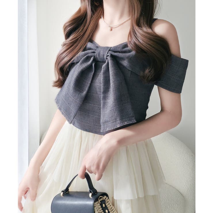 【mily bilet】一枚に大人可愛いを凝縮。リボンデザイントップス×チュール… | Classical Elf  | 詳細画像11 