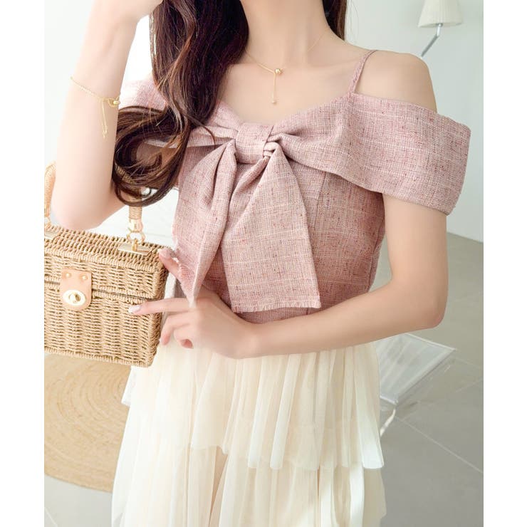 【mily bilet】一枚に大人可愛いを凝縮。リボンデザイントップス×チュール… | Classical Elf  | 詳細画像21 