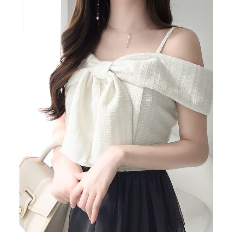 【mily bilet】一枚に大人可愛いを凝縮。リボンデザイントップス×チュール… | Classical Elf  | 詳細画像6 