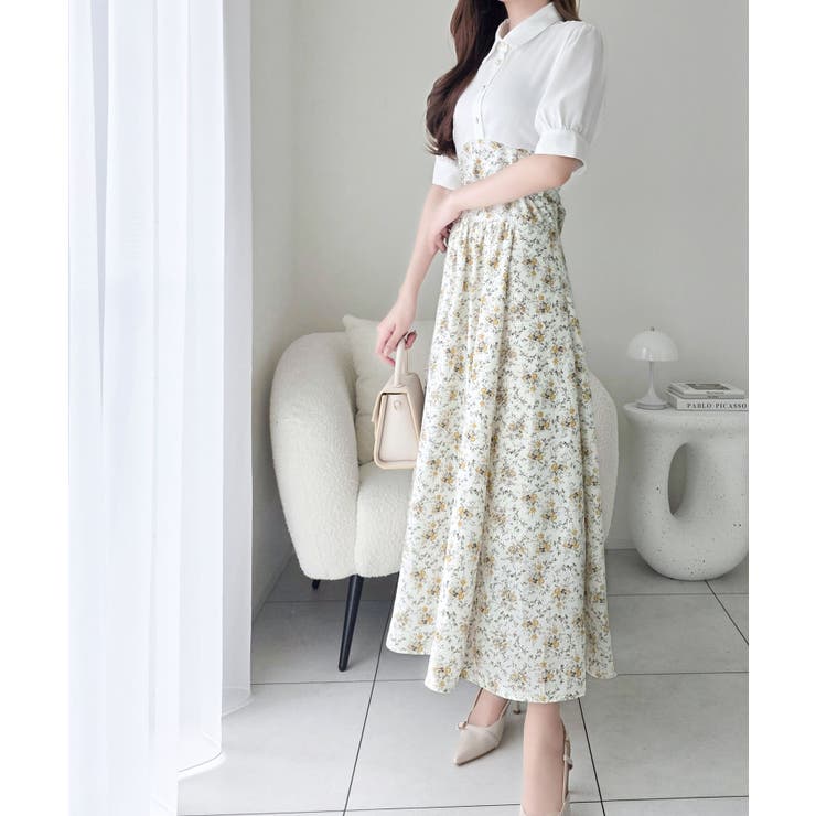 【mily bilet】“似合うね”がもらえる、愛されシルエット。無地シャツ×花… | Classical Elf  | 詳細画像8 