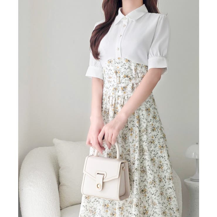 【mily bilet】“似合うね”がもらえる、愛されシルエット。無地シャツ×花… | Classical Elf  | 詳細画像9 