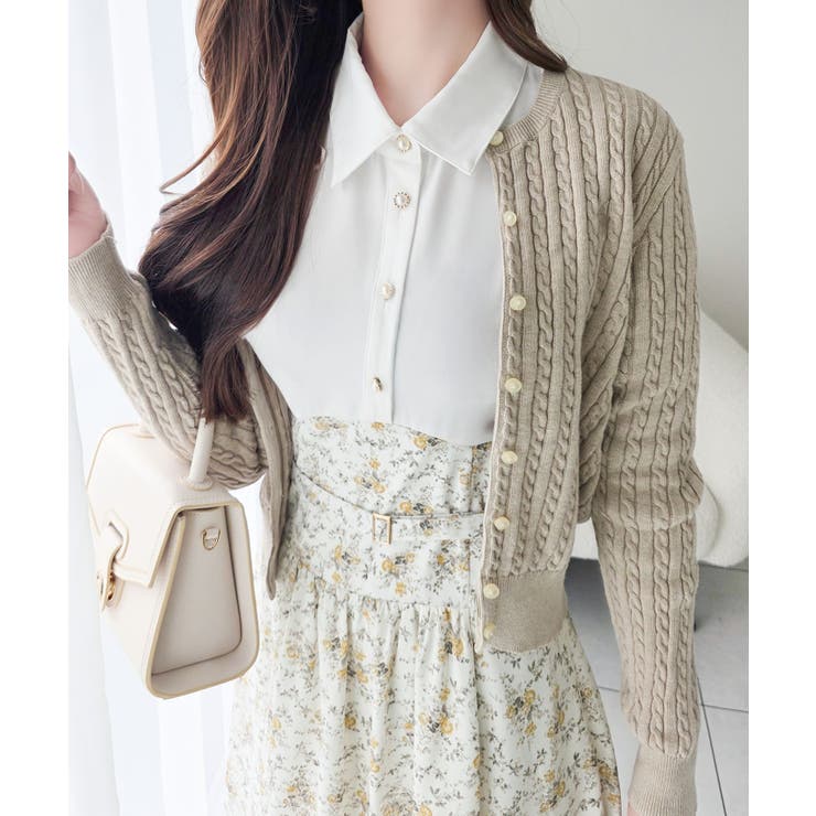 【mily bilet】“似合うね”がもらえる、愛されシルエット。無地シャツ×花… | Classical Elf  | 詳細画像11 