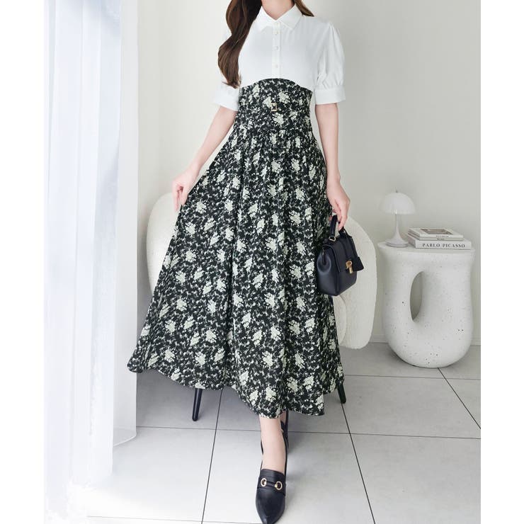 【mily bilet】“似合うね”がもらえる、愛されシルエット。無地シャツ×花… | Classical Elf  | 詳細画像12 