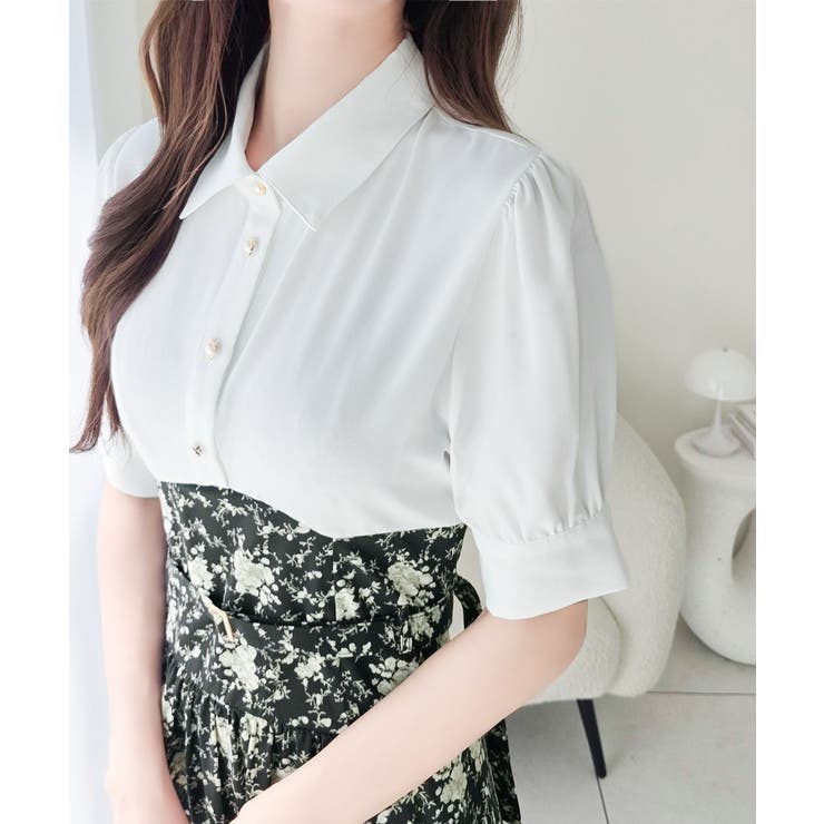 【mily bilet】“似合うね”がもらえる、愛されシルエット。無地シャツ×花… | Classical Elf  | 詳細画像15 